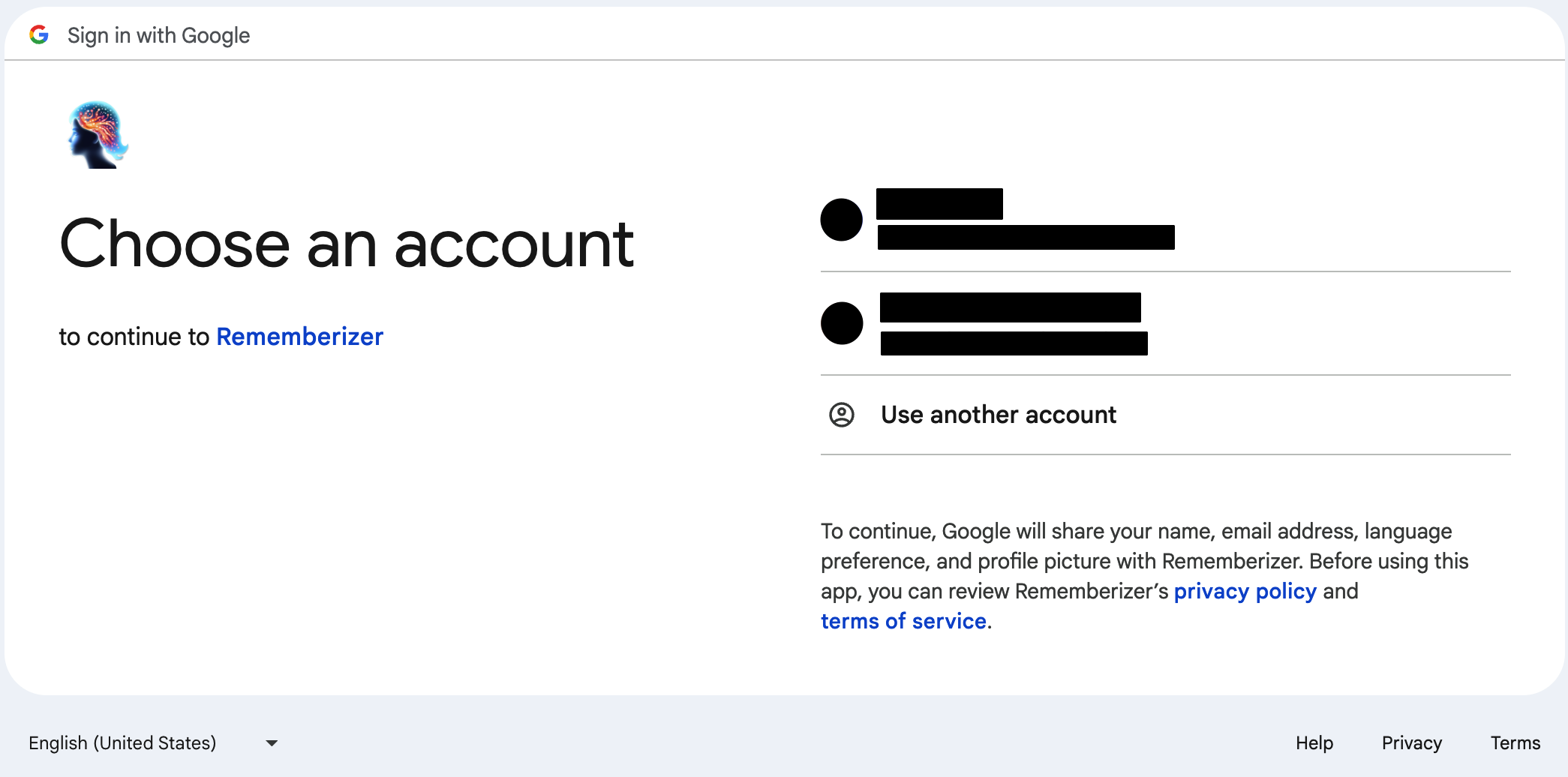 gmail oauth Schritt 1