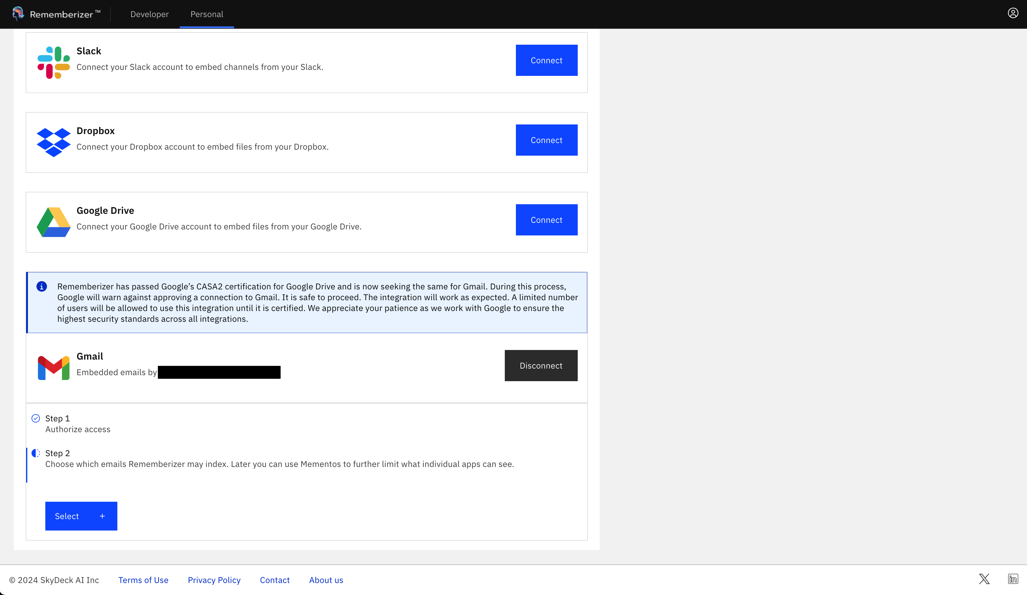gmail auth Weiterleitung