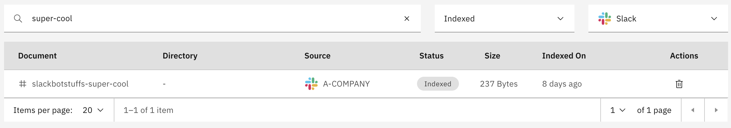 Ergebnis einer Suche
