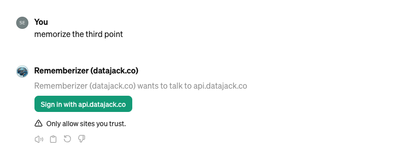 Anmelden zur Autorisierung von Rememberizer